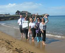 Launch of Explore East Lothian Group Tours at North Berwick beach
